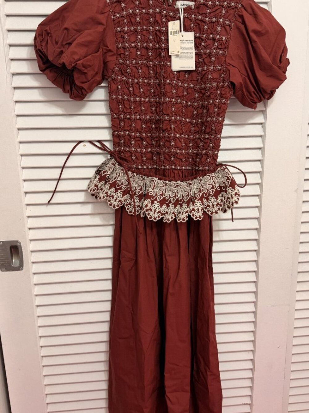 NWT GORGEOUS Damson Madder DRESS - Picture 3 of 5
